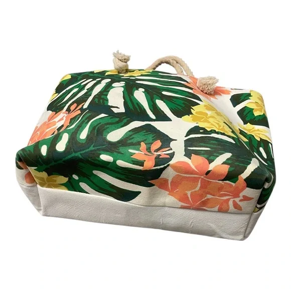 Tropical Canvas Beach Bag - Picture 11 of 16